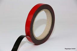 Bild von RT 667408 Reinacrylat Klebeband, 0,8 mm, permanent haftend, schwarz, High Perfomance Tape