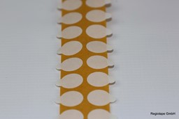 Zeige Details für F334770L50 doppelseitige Klebepunkte, stark/stark, 50 mm rund, 5.000 Stück pro Rolle, Folienträger, Acrylat, 0,21 mm Dicke Bild von F334770L50 doppelseitige Klebepunkte, stark/stark, 50 mm rund, 5.000 Stück pro Rolle, Folienträger, Acrylat, 0,21 mm Dicke