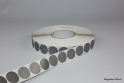 Zeige Details für F99603si30-1 Gewebestanzteil, 30 mm rund, 1-bahnig, silber, 2.500 Stück pro Rolle Bild von F99603si30-1 Gewebestanzteil, 30 mm rund, 1-bahnig, silber, 2.500 Stück pro Rolle