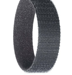 Bild von RT 85VBtB1 Klettband, Back to Back, schwarz, 25 Meter pro Rolle