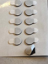 Bild von F604611 Reinacrylat Klebepunkte, grau, doppelseitig - Acrylatschaum, 1,1 mm Dicke, 5.000 Stück pro Rolle